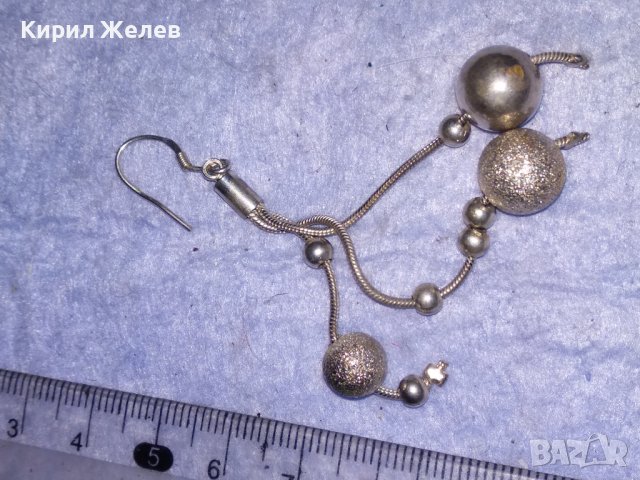 АРТИСТИЧНА ДЕБЕЛО ПОСРЕБРЕНА ФЕШЪН ОБЕЦА от БЛАГОРОДНА НЕРЪЖДАЕМА СТОМАНА с ПЕЧАТ 925 / 74271, снимка 9 - Обеци - 40502138