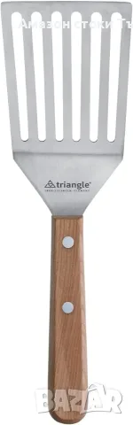 Шпатула за обръщане triangle, ъглова, с прорези, 28 см