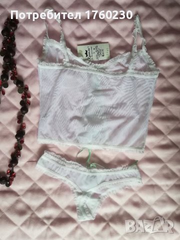 Нов дамски комплект - боди с прашки, снимка 5 - Бельо - 37755397