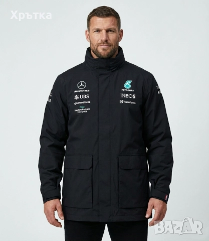 Mercedes AMG F1 Team Rain Jacket - Оригинално мъжко яке 