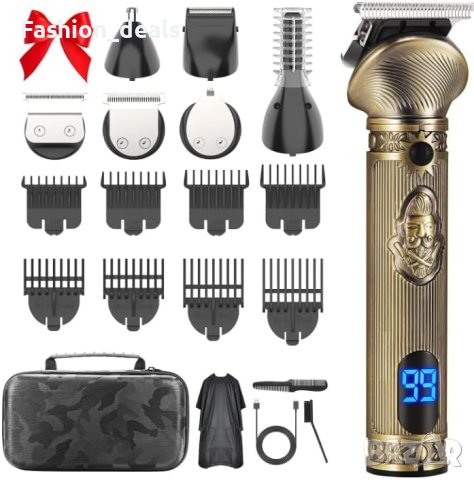 Нов Мултифункционален комплект за подстригване мъже машинка брада