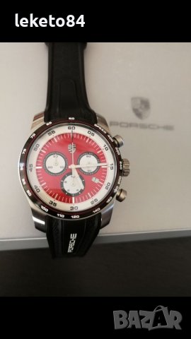 Porsche Sport Chronograph Watch  Silver/Black/Red Порше часовник, снимка 8 - Мъжки - 38196226