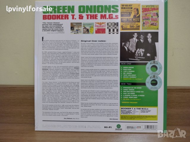 Booker T. & The M.G.s   – Green Onions, снимка 2 - Грамофонни плочи - 42613719