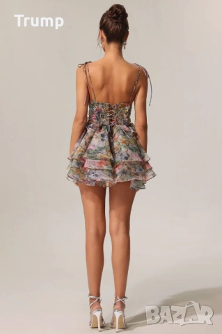 Невероятта Кукленска рокля Флора , снимка 2 - Рокли - 54011665