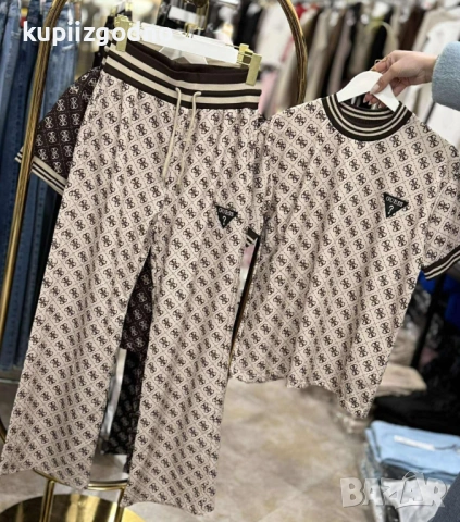Guess дамски комплект панталон и блуза с къс ръкав
