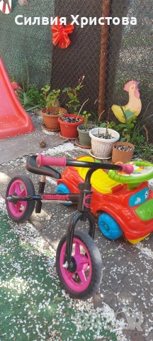 Продавам колело за баланс и кола за бутане , снимка 2 - Детски велосипеди, триколки и коли - 54120470