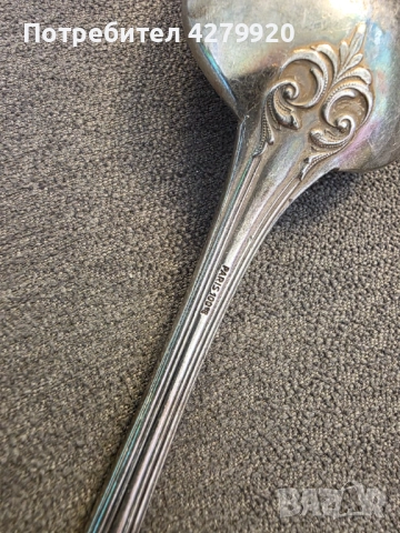 Посребрени,стари прибори за салата, снимка 4 - Антикварни и старинни предмети - 52937464
