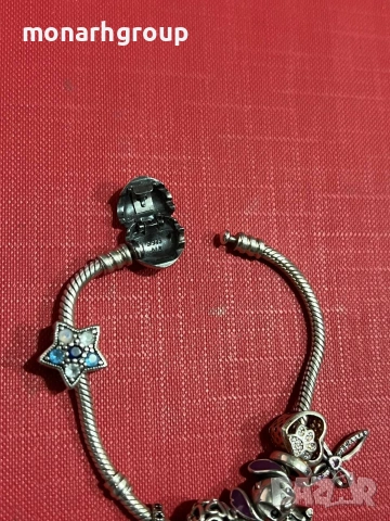 Сребърна гривна, снимка 3 - Гривни - 54307587