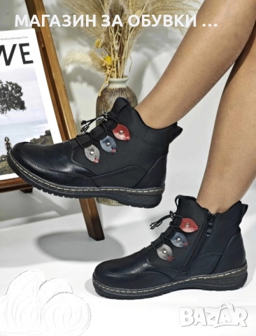 ДАМСКИ БОТИ - код: Б8716, снимка 4 - Дамски боти - 52165538