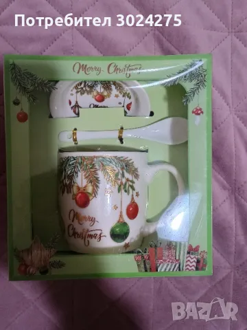 Керамична чаша с лъжичка и капче