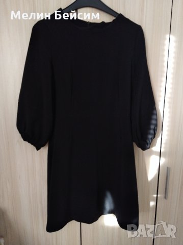 Дамска черна рокля, снимка 6 - Рокли - 31672724