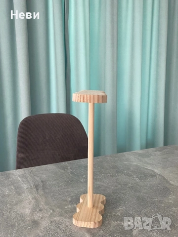 Комплект дървени стойки за аксесоари за коса, снимка 7 - Органайзери - 54172415