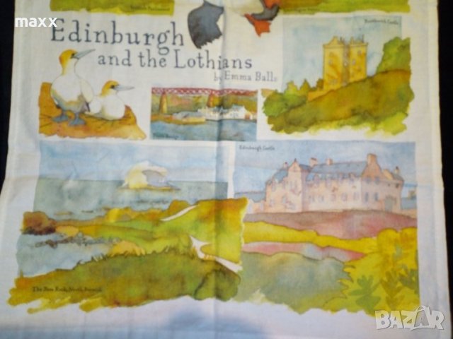 Покривка принт Edinburgh & The Lothians by Emma Ball, снимка 3 - Декорация за дома - 40833039