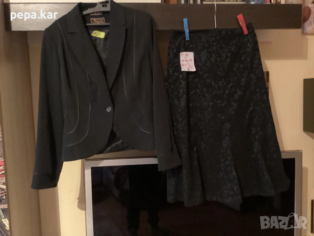 Сако и пола черни 42-44 Tani fashion