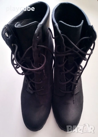 Дамски боти - Timberland - на ток 8 см. - 38/39 номер, снимка 2 - Маратонки - 53177322
