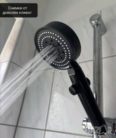 Модерна черна душ слушалка с високо налягане , снимка 7 - Други - 42497350