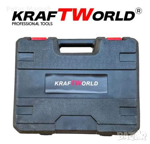Мощен Акумулаторен Винтоверт KraftWorld с Удължение и Вложки, снимка 5 - Винтоверти - 50409244
