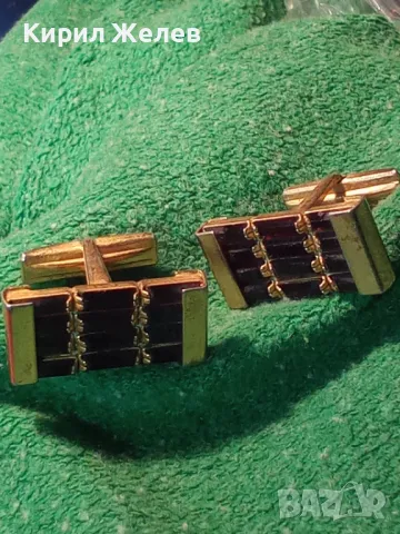 СТАРИ ПОЗЛАТЕНИ КОЛЕКЦИОНЕРСКИ БУТОЛЕНИ с ФАСЕТИРАНИ ГРАНАТИ РЕТРО КОПЧЕТА за РЪКАВЕЛИ 44430, снимка 12 - Антикварни и старинни предмети - 46496393