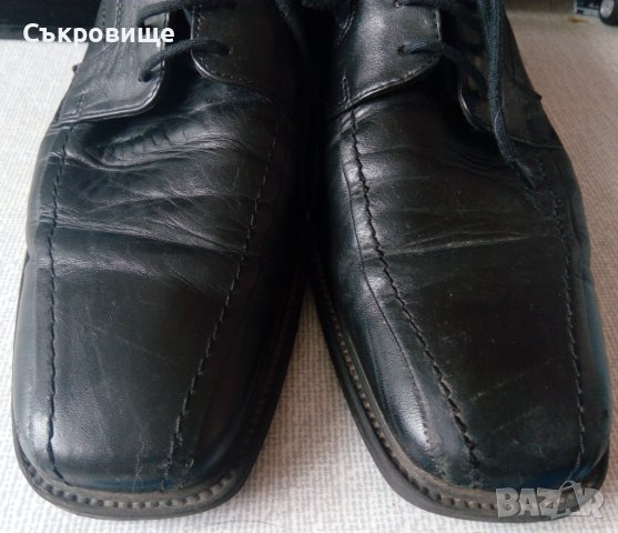 Официални мъжки кожени обувки Clarks Cushion Cell, снимка 9 - Официални обувки - 37220073