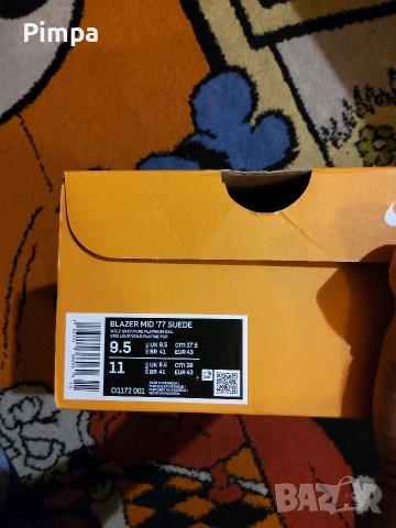 Nike blazer mid '77 suede кецове , снимка 6 - Кецове - 52966804