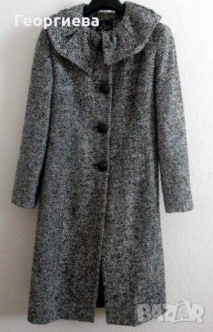 Стилно,топло вълнено палто, снимка 1