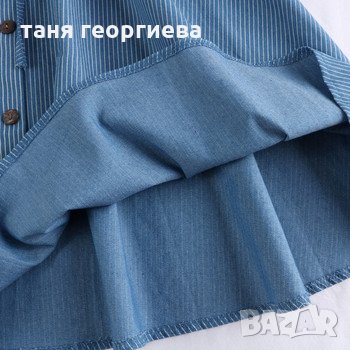 дънкова пола на райе, снимка 3 - Поли - 33986204