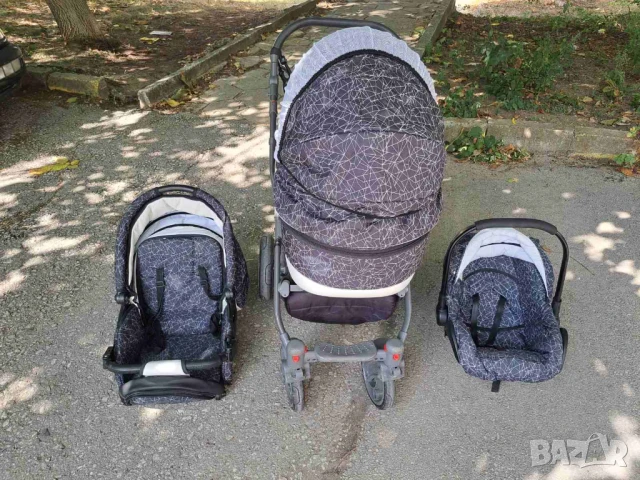 Бебешка количка 3в1 (3 в 1), Zarra Adbor, снимка 3 - Детски колички - 51342054