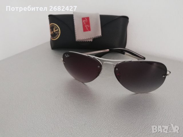 ОРИГИНАЛНИ ОЧИЛА Ray Ban RB3449 003/8G Silver Frame Grey Gradient 59mm Lens Sunglasses, снимка 8 - Слънчеви и диоптрични очила - 31248330