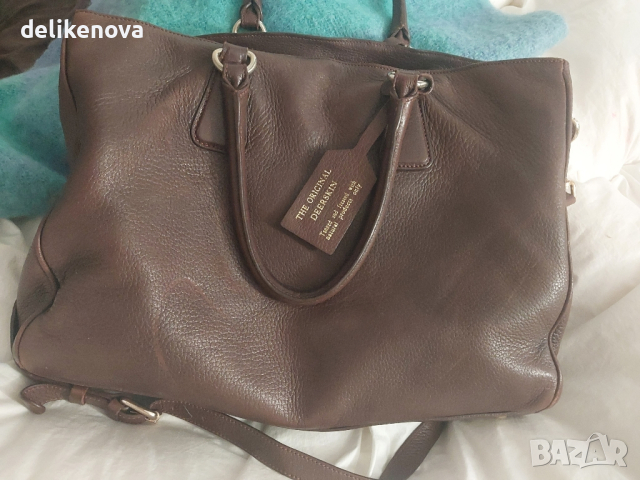 Lavinia Martini Firenze. Голяма кожена/еленска/ чанта, снимка 7 - Чанти - 44790107