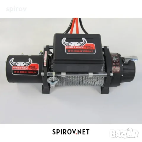 Лебедка HUNTER WINCH P9500 POWER 12V 9500lbs, снимка 2 - Части - 55716236