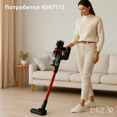 Безжична ръчна прахосмукачка тип „стик“ – V Group KB-703B, снимка 4 - Прахосмукачки - 51772735
