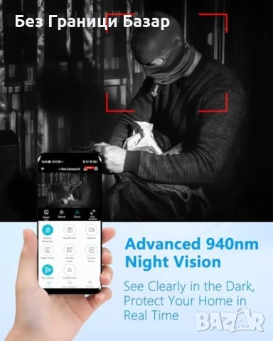 Нова Мини Скрита Камера 4K с 64GB, Магнитен Монтаж, Нощно Виждане дом, снимка 5 - IP камери - 52257253