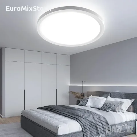 Ултратънък LED Плафон OTREN 26W / 2600LM | Студено Бяла Светлина 6500K IP44 Водоустойчив