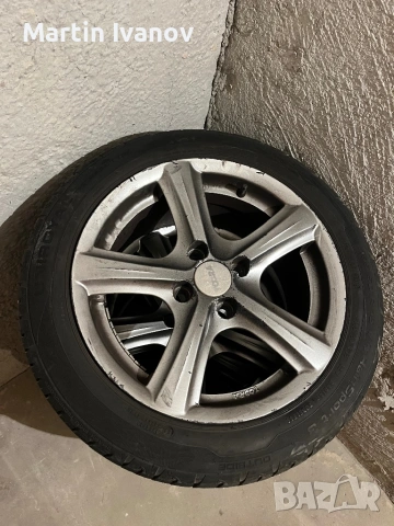Алуминиеви джанти toora 15 4/100 с гуми uniroyal, снимка 5 - Гуми и джанти - 53008138