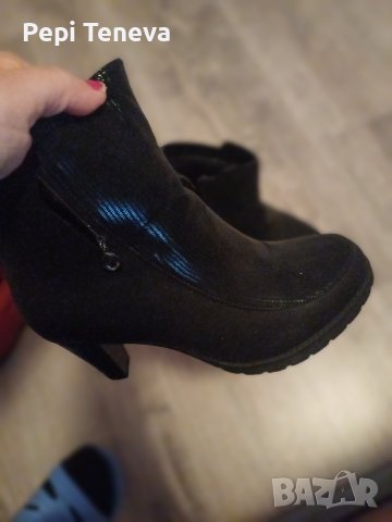зимни ботушки с токчета 5 см..., снимка 2 - Дамски ботуши - 44371697