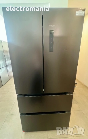 НЕУПОТРЕБЯВАН!!! хладилник с фризер side by side Cecotec Bolero CoolMarket 510 dark