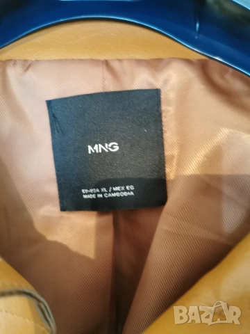 дамско кожено яке на MANGO размер хл , снимка 3 - Якета - 54186743