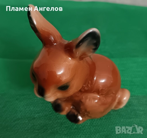 Винтидж порцеланова фигурка - зайче Goebel, снимка 8 - Антикварни и старинни предмети - 52880730