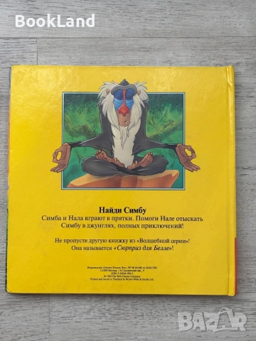 Изключително рядка панорамна книга „Цар Лъв” Дисни „Найди Симбу”, снимка 12 - Детски книжки - 54179662