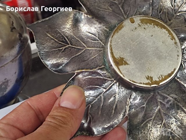 Стара захарница WMF посребрена ябълка, снимка 14 - Колекции - 40484897