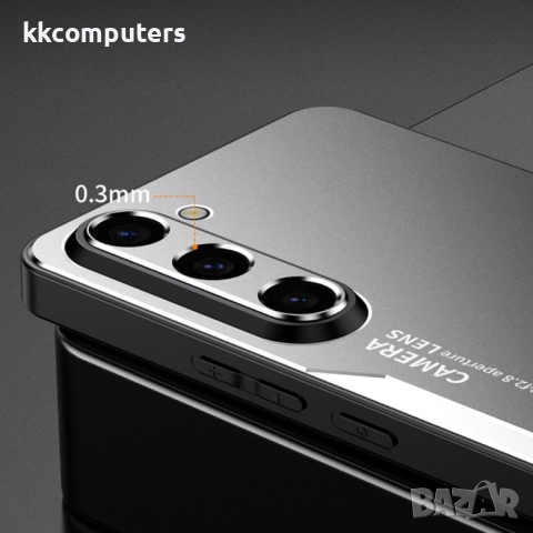 Защитен калъф с Протектор за Samsung Galaxy A17 5G / A17 4G - Алуминиева Сплав, TPU, PC [Златист, Ср, снимка 8 - Калъфи, кейсове - 52198324