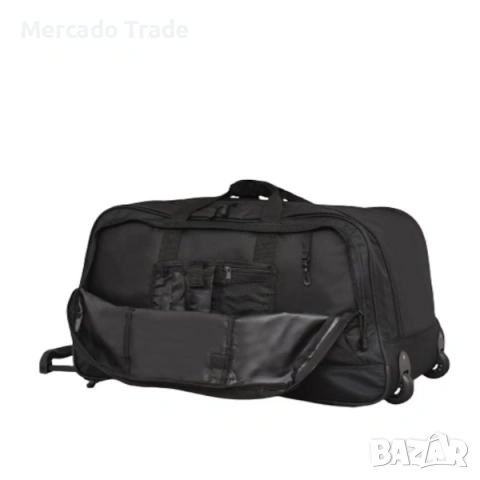 Сак с дръжка и колела Mercado Тrade, 22036, Текстил, Черен, снимка 2 - Сакове - 54360228