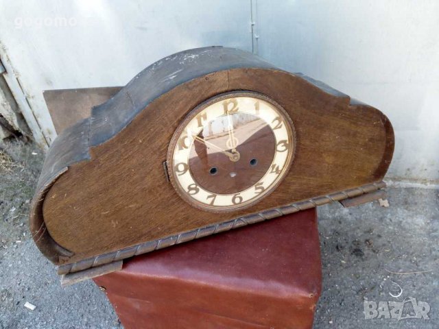 Оригинален стар каминен настолен часовник Механичен, снимка 2 - Антикварни и старинни предмети - 29707562