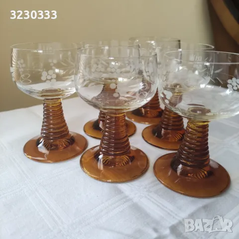  Кристални чаши за ракия/вино, снимка 5 - Чаши - 47564316