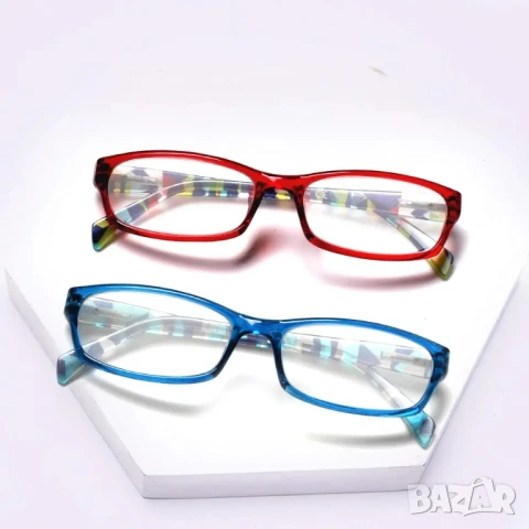 5 чифта очила за четене, стилни рамки с шарка, модни дамски очила за жени, + 0.5, снимка 4 - Слънчеви и диоптрични очила - 51423608
