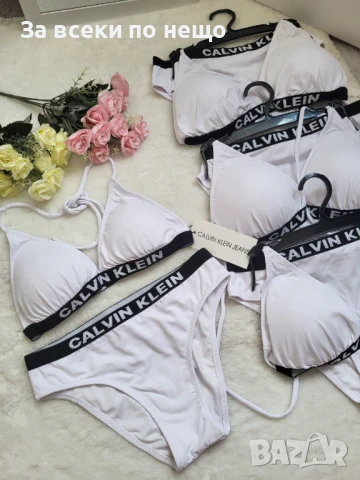 Calvin Klein Дамски Бял Бански С 2 Части👙Дамски Бански С Две Части Код BS-24, снимка 3 - Бански костюми - 51044731