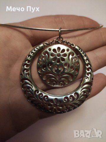 Сребърно колие (97), снимка 4 - Колиета, медальони, синджири - 39131479