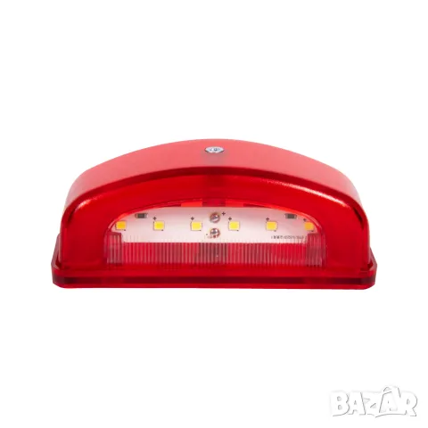 LED плафон за регистрационен номер 6 LED 12-24V с червена светлина