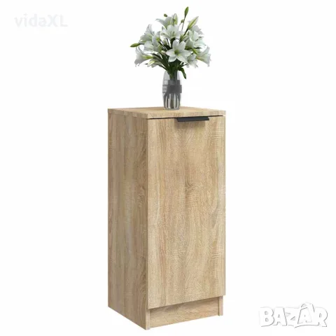 vidaXL Сайдборд, дъб сонома, 30x30x70 см, инженерно дърво, снимка 7 - Бюфети - 56148044