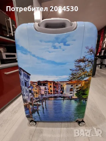 Куфар с телескопична дръжка,колелца и шифър, снимка 8 - Куфари - 49087040